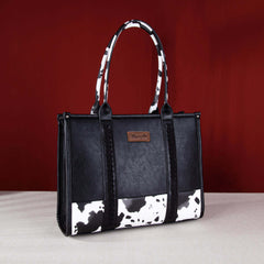 Wrangler Concealed Carry Leopard/Crocodile/Cow Pattern Tote/Crossbody Bag