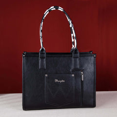 Wrangler Concealed Carry Leopard/Crocodile/Cow Pattern Tote/Crossbody Bag