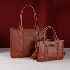 Wrangler Concealed Carry Leopard/Crocodile/Cow Pattern Tote/Crossbody Bag