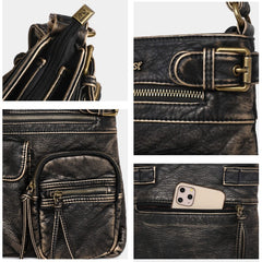 Montana West Multi Pocket Vintage Crossbody Bag