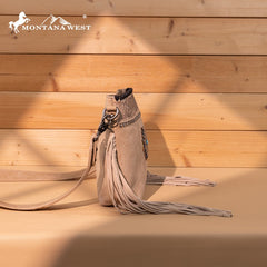 Montana West Tooled Aztec Concho Collection Crossbody