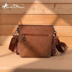 Montana West Tooled Aztec Concho Collection Crossbody
