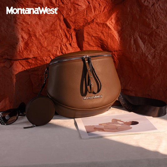 Montana West Dual Zipper Bum Bag