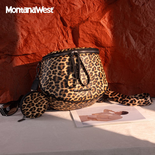 Montana West Dual Zipper Bum Bag