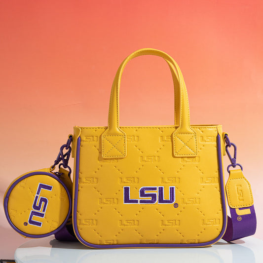 Louisiana State University Fighting Tigers Crossbody Tote Bag