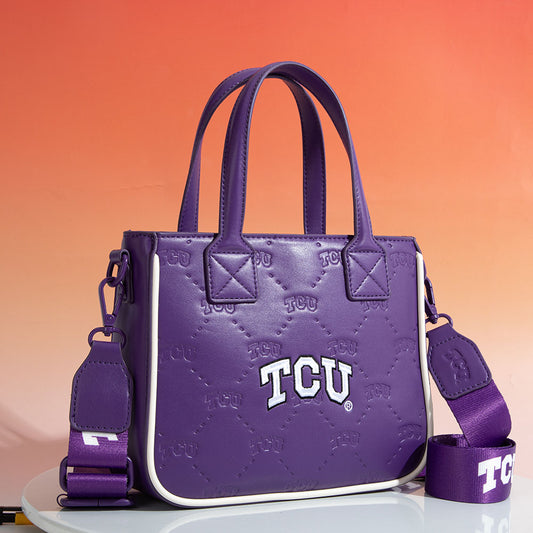 Texas Christian University Horned Frogs Crossbody Tote Bag