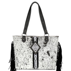 TR146G-8317 Trinity Ranch Hair On Cowhide Concealed Carry Tote