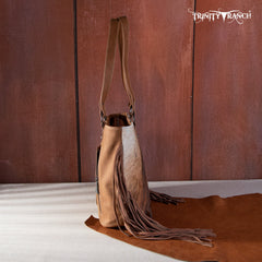 TR146G-8317 Trinity Ranch Hair On Cowhide Concealed Carry Tote