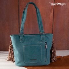TR146G-8317 Trinity Ranch Hair On Cowhide Concealed Carry Tote