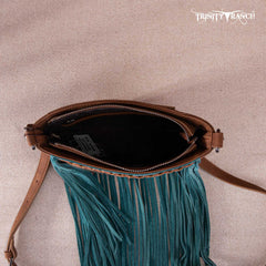 Trinity Ranch Hair-On Cowhide Fringe Crossbody Bag