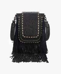 Trinity Ranch Fringe Tooled Crossbody - Montana West World