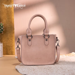 Trinity Ranch Western Floral Tooled Mini Tote Bag
