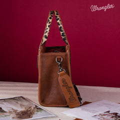 Wrangler Concealed Carry Leopard/Crocodile/Cow Pattern Tote/Crossbody Bag