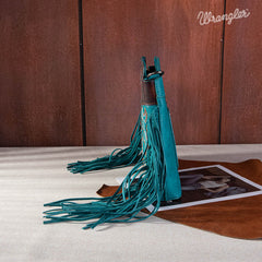 Wrangler Top Handle Embroidered Fringe Tote/Crossbody