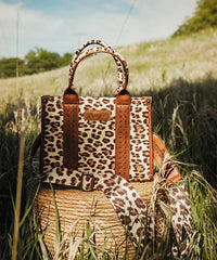 Wrangler Leopard Print Concealed Carry Tote Bag