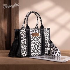 Wrangler Leopard Print Concealed Carry Tote Bag