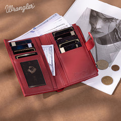 Wrangler V-Shaped Stitching Wallet