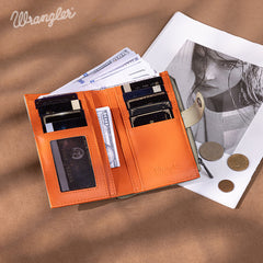 Wrangler V-Shaped Stitching Wallet