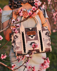 Wrangler Southwestern Print Canvas Tote Bag