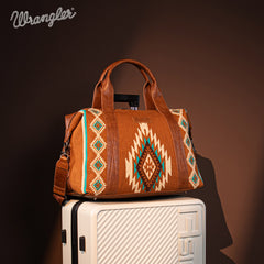 Wrangler Aztec Knitted Duffle Bag