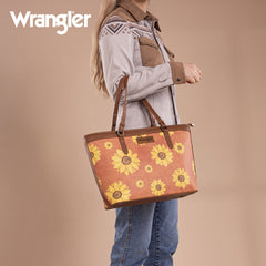 Wrangler Sunflower Print Tote Bag