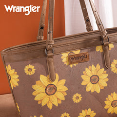 Wrangler Sunflower Print Tote Bag