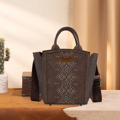 Wrangler Aztec Embroidered Floral Embossed Tote/Crossbody