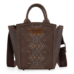 Wrangler Aztec Embroidered Floral Embossed Tote/Crossbody