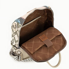 Wrangler Aztec Print Canvas Backpack