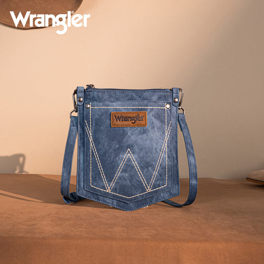 Wrangler "W" Stitch Water Repellent Denim Pocket Crossbody