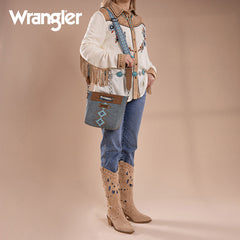 Wrangler Aztec Embroidered Crossbody Bag