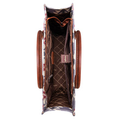 Wrangler Aztec Southwestern Pattern Dual Sided Print Canvas Tote/Crossbody Bag Collection - Cowgirl Wear