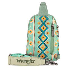 Wrangler Southwestern Print Canvas Crossbody/Sling/Chest Bag