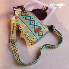 Wrangler Southwestern Print Canvas Crossbody/Sling/Chest Bag
