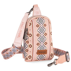 Wrangler Southwestern Print Canvas Crossbody/Sling/Chest Bag