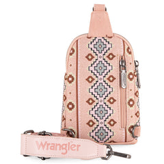 Wrangler Southwestern Print Canvas Crossbody/Sling/Chest Bag
