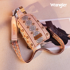 Wrangler Southwestern Print Canvas Crossbody/Sling/Chest Bag