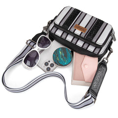 Wrangler Striped Crossbody Purse