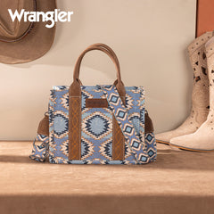 Wrangler Dual Sided Print Canvas Tote Bag