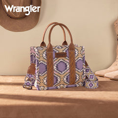 Wrangler Dual Sided Print Canvas Tote Bag