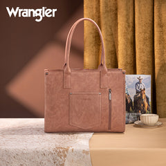 Wrangler Vintage Tooled Aztec Pattern Print Concealed Carry Large Tote