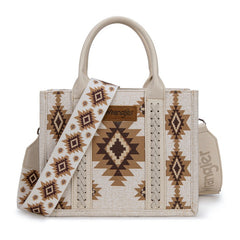 Wrangler Aztec Pattern Dual Sided Print Tote