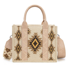 Wrangler Aztec Pattern Dual Sided Print Tote