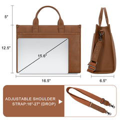 Wrangler Multi-Pocket Western Work Laptop Tote Bag