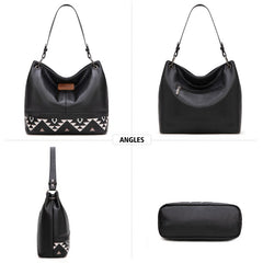 Wrangler Vegan Leather Hobo Bag