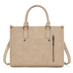 Wrangler Sherpa Aztec Canvas Tote Bag