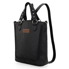 WG94G-9110  Wrangler Tote Convertible Backpack/Crossbody Bag - Black