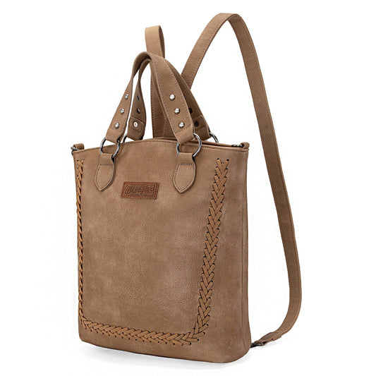 WG94G-9110  Wrangler Tote Convertible Backpack/Crossbody Bag - Khaki