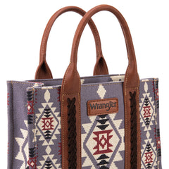 Wrangler Aztec Southwestern Pattern Dual Sided Print Canvas Tote/Crossbody Bag Collection - Cowgirl Wear