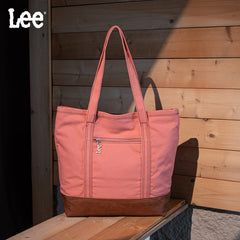 Lee Denim Canvas Leather Blend Tote Bag